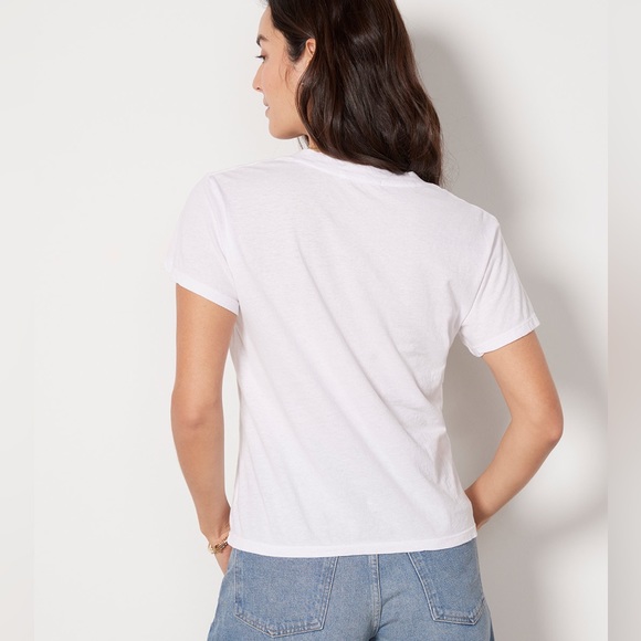 perfectwhitetee Hendrix cotton v neck tee - Picture 5 of 10